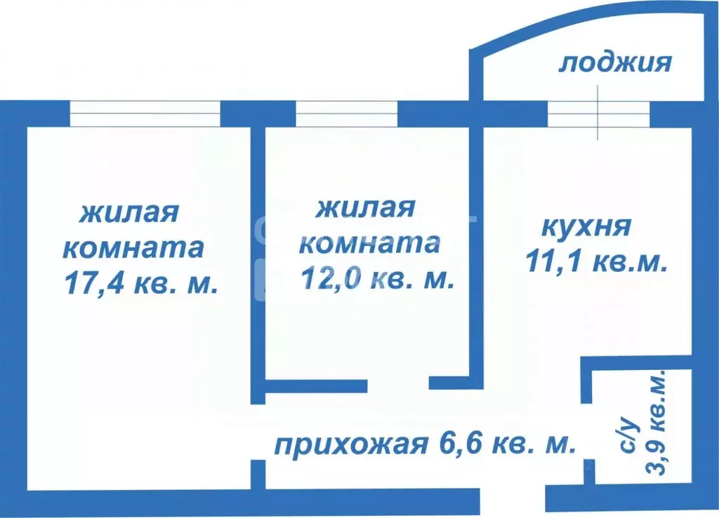 2-к кв. Амурская область, Благовещенск Игнатьевское ш., 25/9 (51.0 м) - Фото 2
