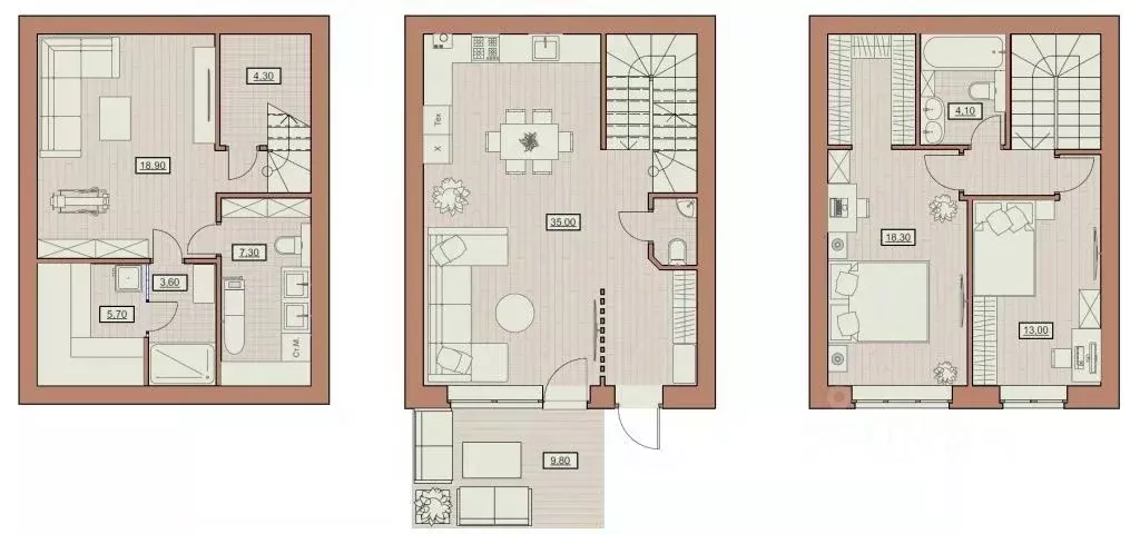 Таунхаус в Нижегородская область, Нижний Новгород Агрономическая ул., ... - Фото 2