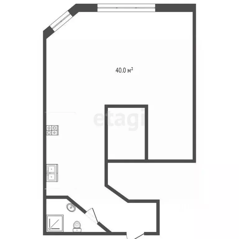 Студия Краснодарский край, Геленджик Крымская ул., 22к14 (32.9 м) - Фото 0