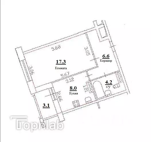 1-к кв. Санкт-Петербург просп. Просвещения, 15 (36.1 м) - Фото 1