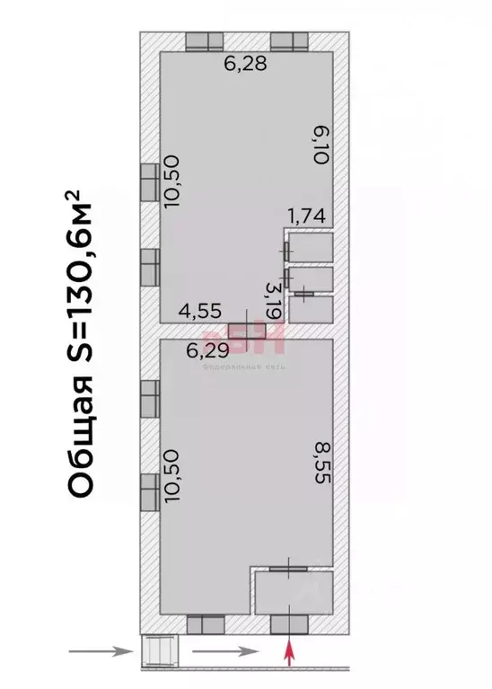 Торговая площадь в Тюменская область, Тюмень Ямская ул., 65 (131 м) - Фото 2