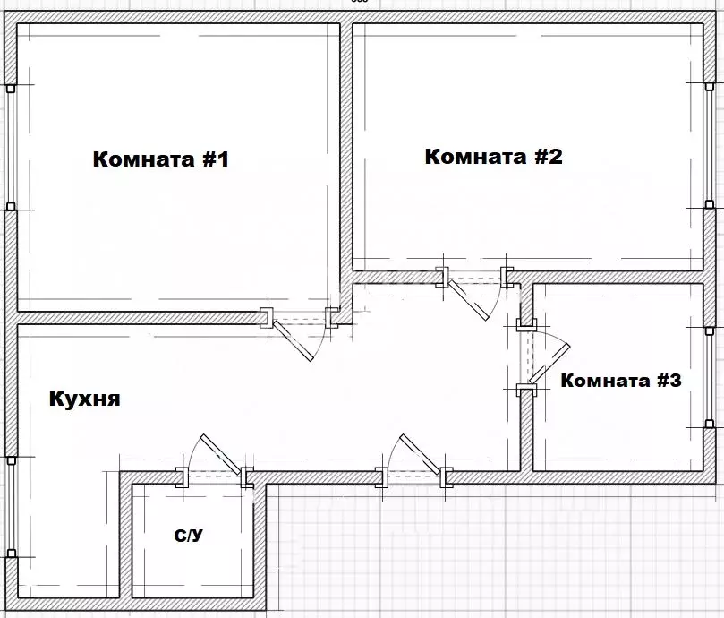 3-к кв. Новосибирская область, Новосибирск Первомайская ул., 86 (54.0 ... - Фото 1