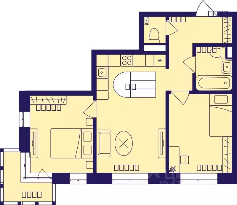 3-к кв. Московская область, Балашиха Железнодорожный мкр, Центр-2 мкр, ... - Фото 1