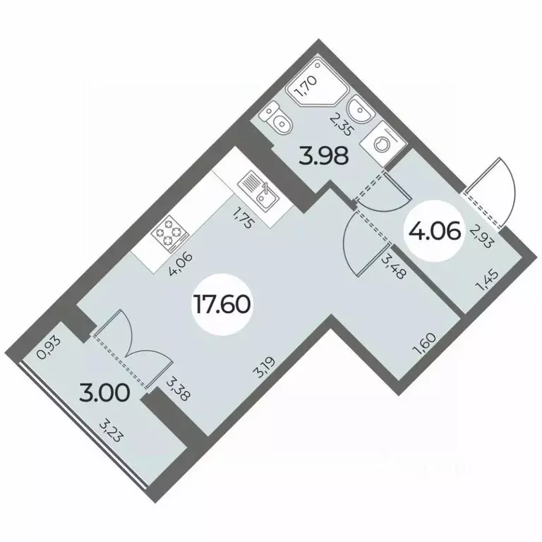 Студия Санкт-Петербург Ленинский просп., 39с2 (27.14 м) - Фото 0