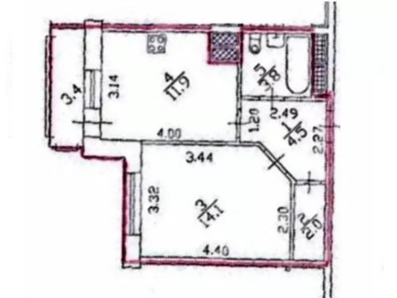 1-к кв. Санкт-Петербург пос. Парголово, ул. Николая Рубцова, 12к1 ... - Фото 2