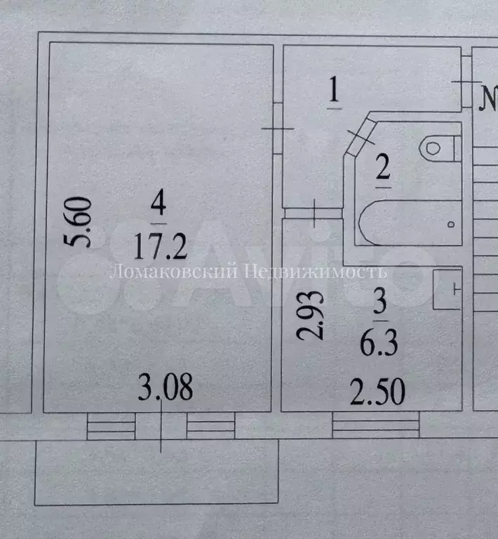 1-к. квартира, 31 м, 2/5 эт. - Фото 0
