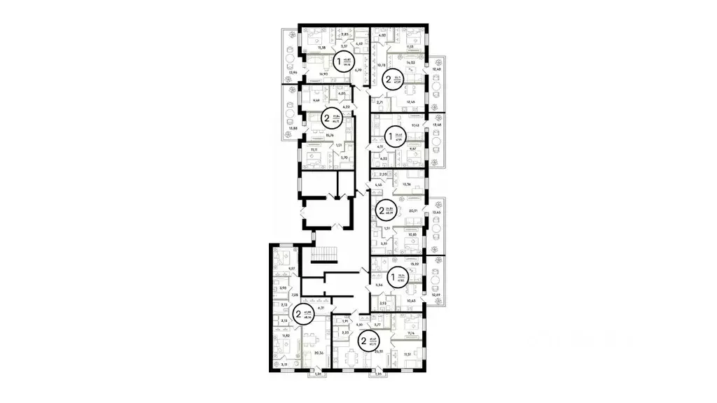 2-к кв. Тюменская область, Тюмень ул. Александра Звягина, 3 (68.29 м) - Фото 1