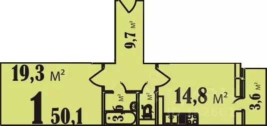 1-к кв. Московская область, Люберцы городской округ, Октябрьский пгт ... - Фото 2