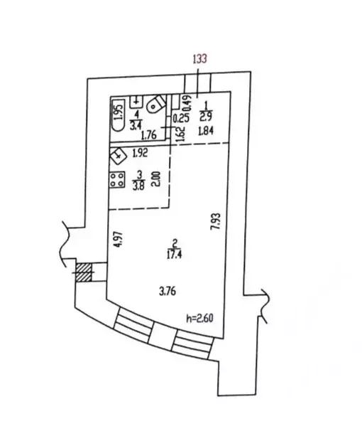 Продаётся квартира-студия, 28 м - Фото 1
