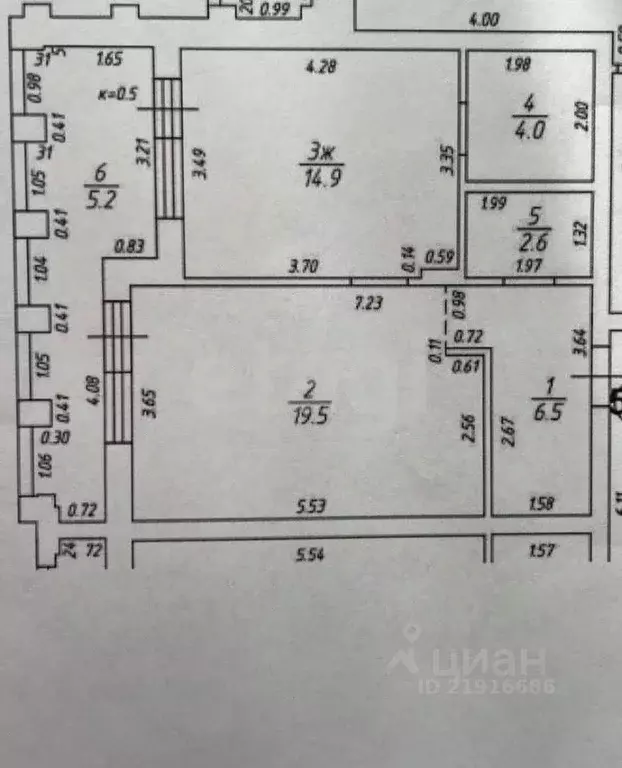 1-к кв. Калининградская область, Калининград ул. Молодой Гвардии, 34 ... - Фото 2