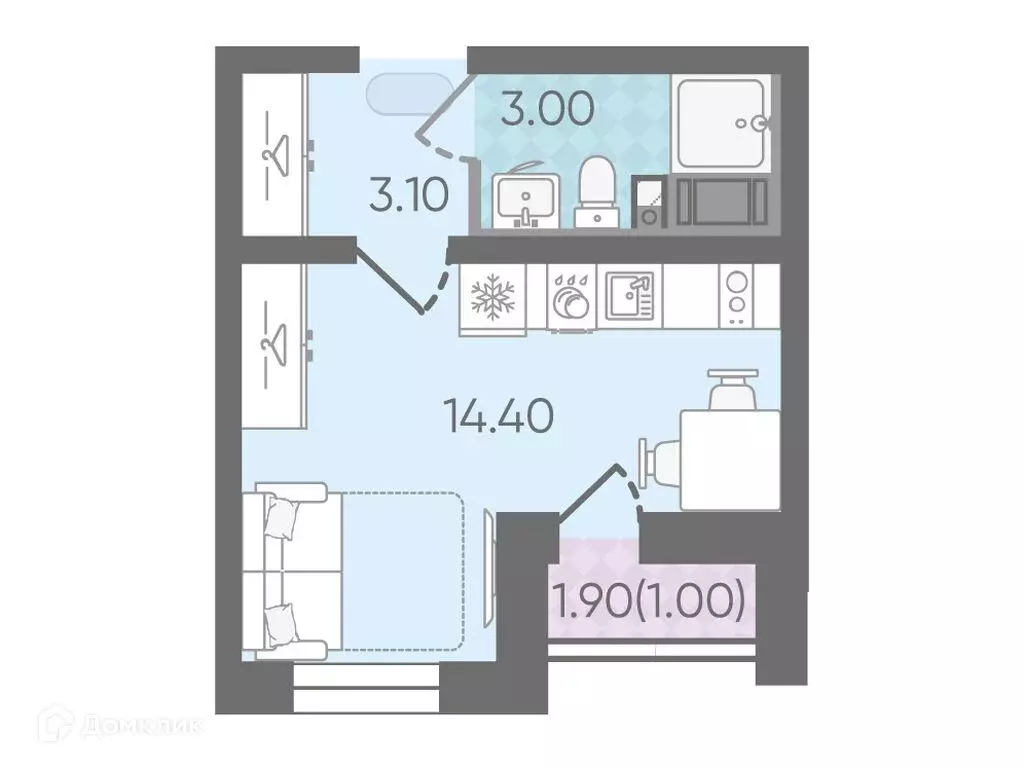 Продаётся квартира-студия, 21.5 м - Фото 0