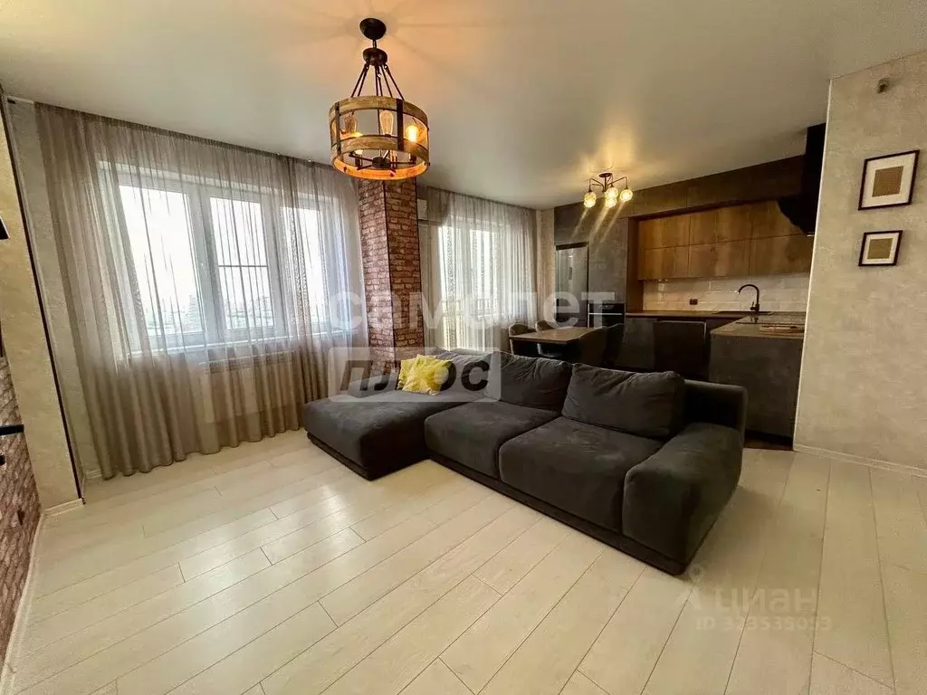 3-к кв. Липецкая область, Липецк ул. С.Л. Коцаря, 10 (90.5 м) - Фото 2