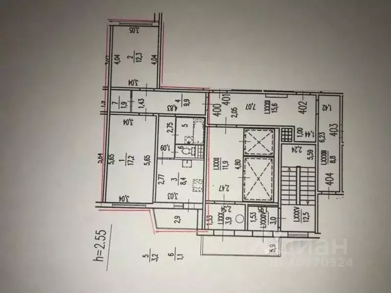 2-к кв. Санкт-Петербург ул. Бадаева, 8к1 (54.0 м) - Фото 1