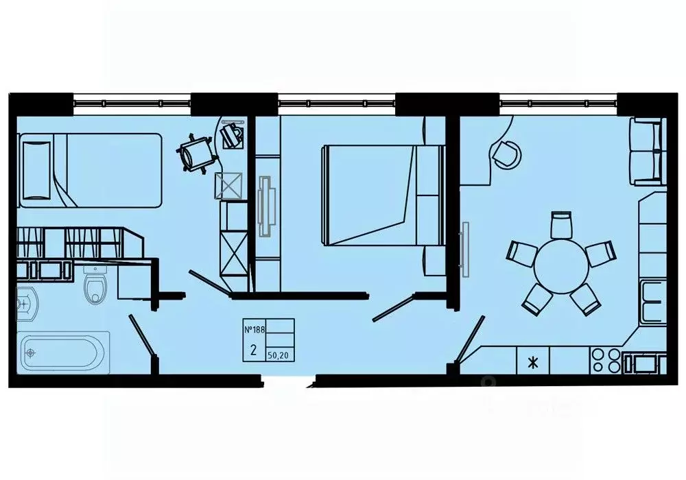 2-к кв. Ленинградская область, Коммунар г. Гатчинский муниципальный ... - Фото 0