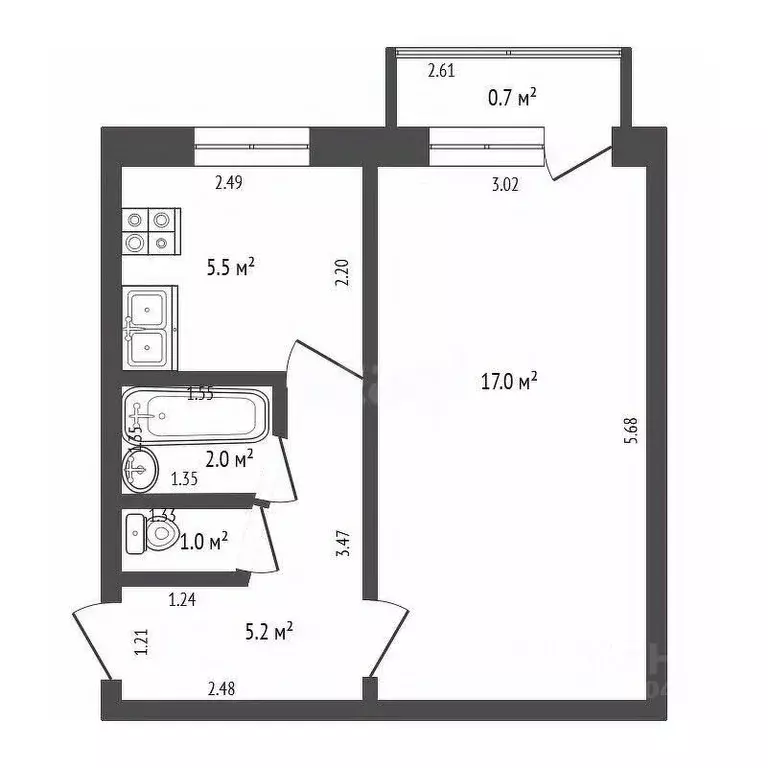 1-к кв. Забайкальский край, Читинский район, Атамановка пгт ул. ... - Фото 2