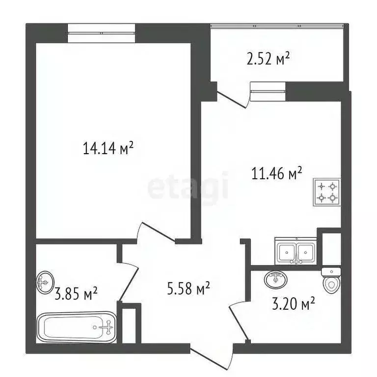 1-к кв. Санкт-Петербург просп. Энгельса, 29 (40.75 м) - Фото 1