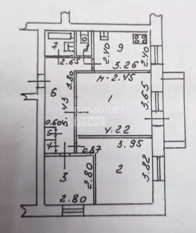 3-к кв. Липецкая область, Липецк ул. 4-я Пятилетка, 7 (60.4 м) - Фото 1