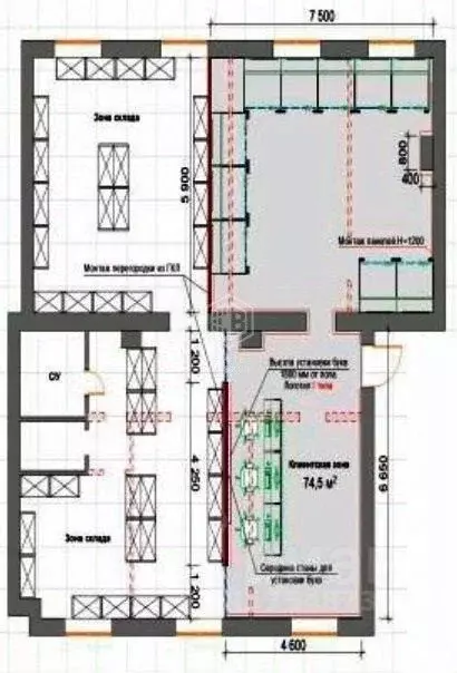 Торговая площадь в Москва ул. Зорге, 18к2 (143 м) - Фото 2