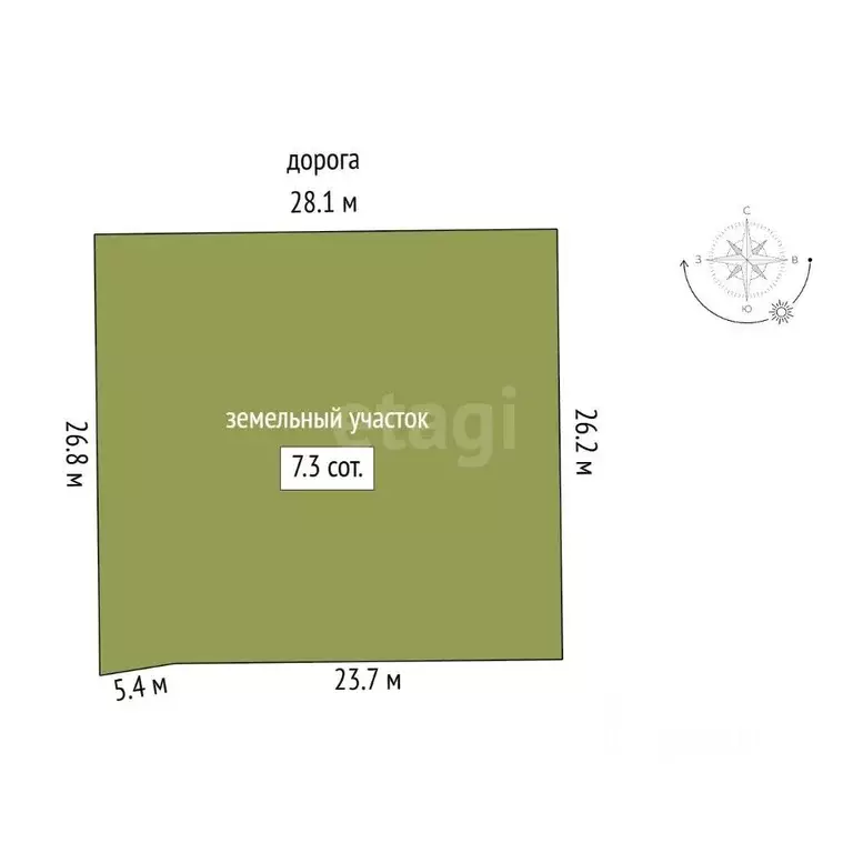 Участок в Крым, Симферопольский район, Трудовское с/пос, пос. Айкаван ... - Фото 2