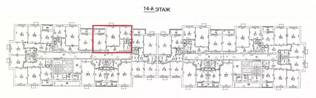 Аукцион: 2-к. квартира, 58,1 м, 14/18 эт. - Фото 1