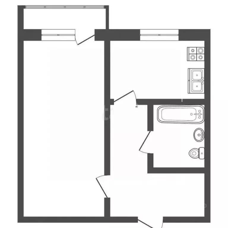 1-к кв. Ставропольский край, Пятигорск Московская ул., 72К1 (32.0 м) - Фото 2