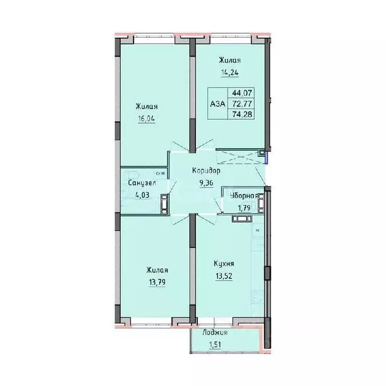 3-к кв. Ярославская область, Ярославль просп. Фрунзе, 53 (74.0 м) - Фото 2