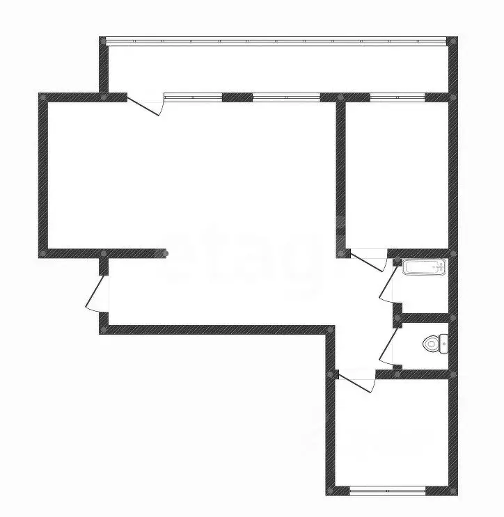 3-к кв. Татарстан, Казань Спартаковская ул., 88Б (71.0 м) - Фото 2