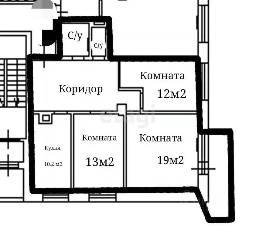 3-к кв. Калининградская область, Калининград ул. Каштановая Аллея, 173 ... - Фото 1