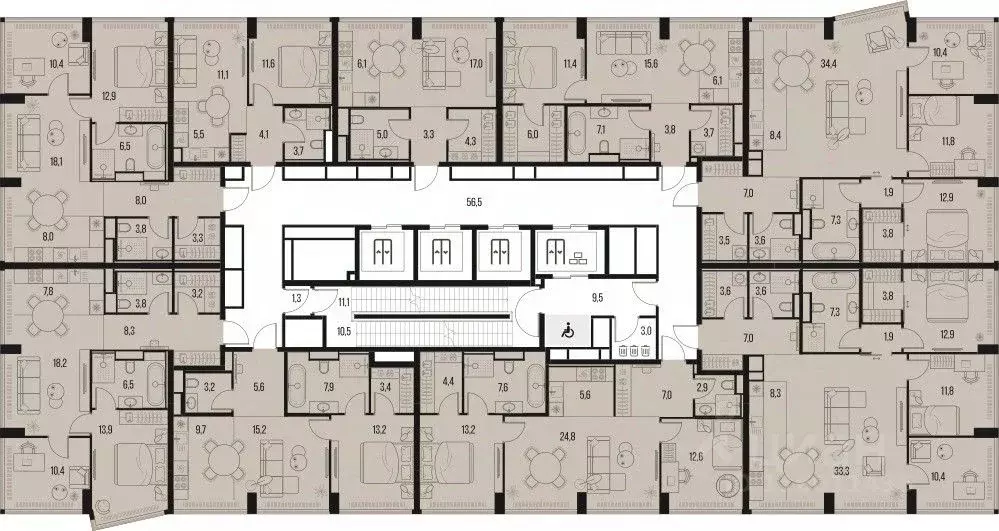 1-к кв. Москва Летниковская ул., 11к1 (35.7 м) - Фото 1