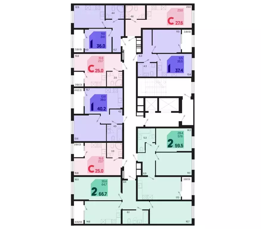 Студия Краснодарский край, Краснодар Первое Место жилой комплекс (27.6 ... - Фото 2