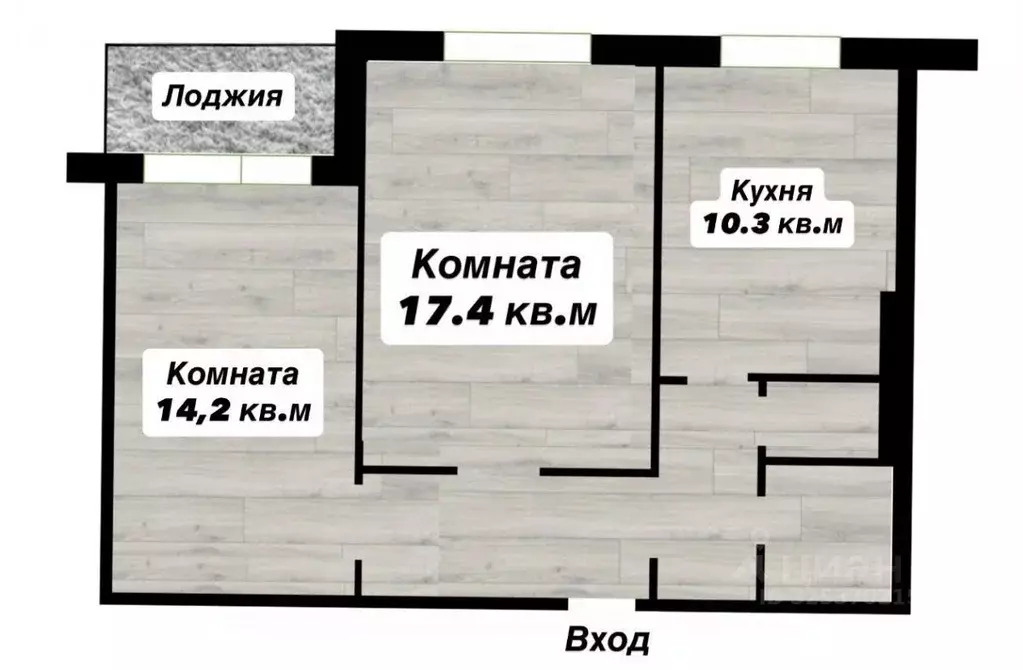 2-к кв. Самарская область, Новокуйбышевск ул. Свердлова, 22 (53.6 м) - Фото 2
