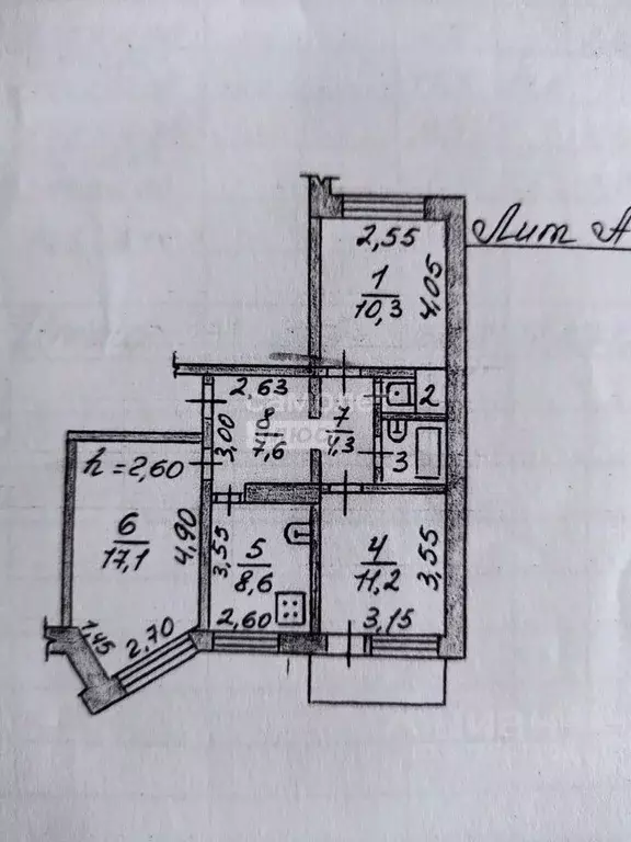 3-к кв. Липецкая область, Грязи ул. Народная стройка, 4 (63.8 м) - Фото 1