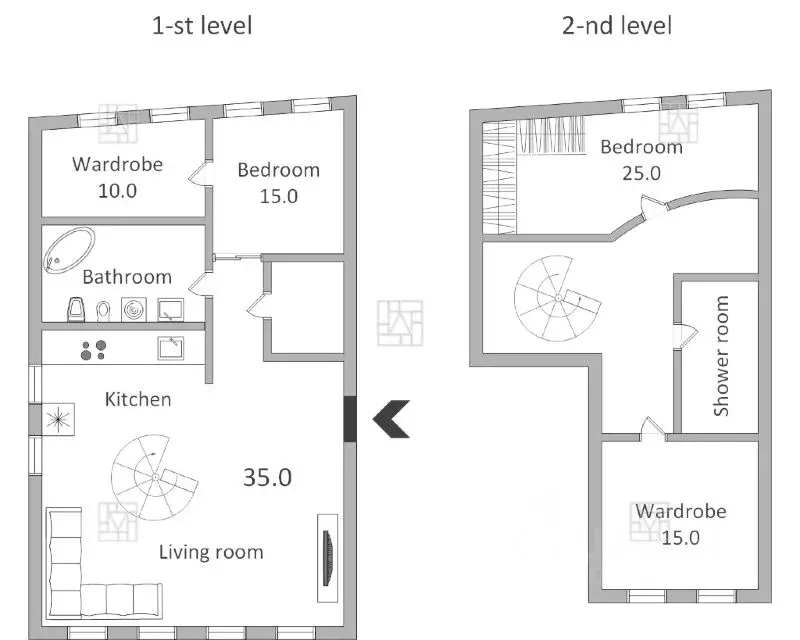 2-к кв. Москва пер. Лялин, 19К1 (124.0 м) - Фото 2