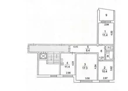 3-комнатная квартира: Фрязино, проезд Десантников, 11 (63.6 м) - Фото 0