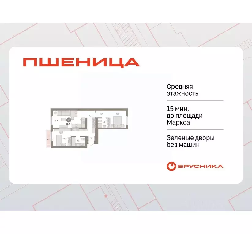 2-к кв. Новосибирская область, Новосибирский район, Краснообск рп, 3-й ... - Фото 1