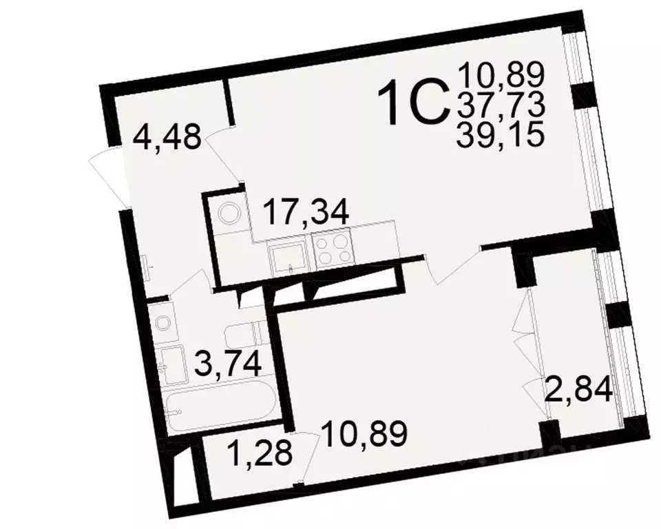 1-к кв. Рязанская область, Рязань Братиславский мкр, Вместе жилой ... - Фото 1
