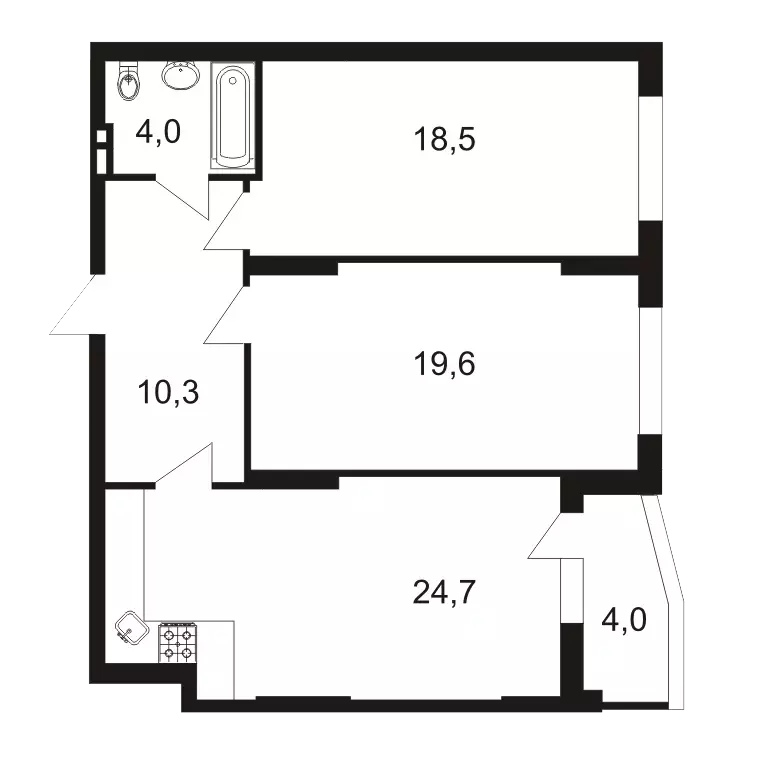 Продаётся 2-к квартира, 80.1 м - Фото 0