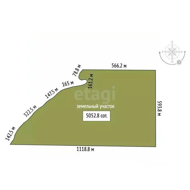 Участок в Татарстан, Елабужский район, Большекачкинское с/пос, с. ... - Фото 2