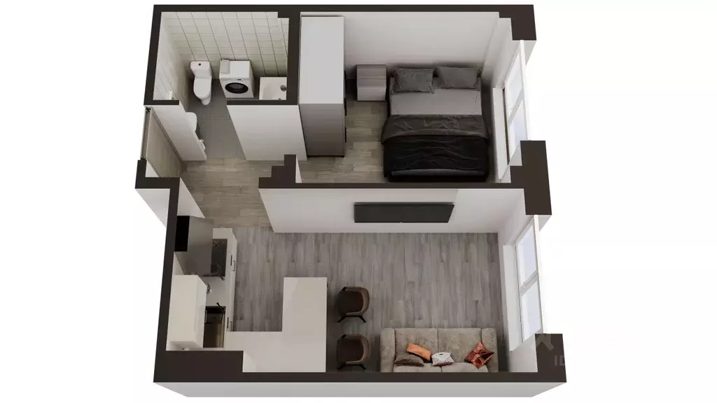 1-к кв. Сахалинская область, Анивский городской округ, с. Новотроицкое ... - Фото 1