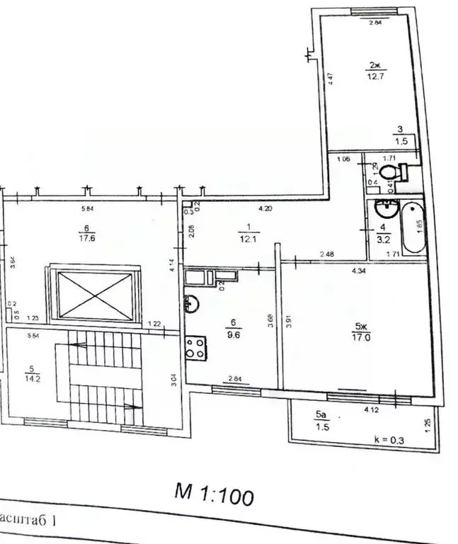 2-к кв. Калининградская область, Калининград ул. Левитана, 58к3 (56.1 ... - Фото 2