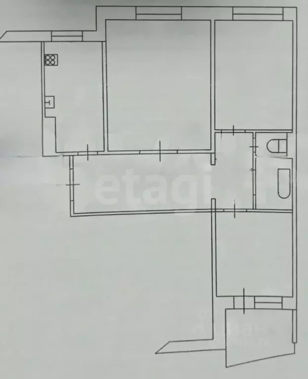 3-к кв. Татарстан, Казань ул. Рихарда Зорге, 78 (64.5 м) - Фото 1