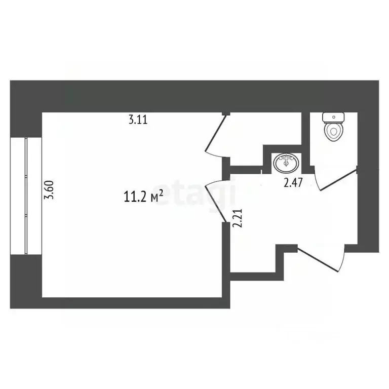 Студия Тюменская область, Тюмень ул. 50 лет ВЛКСМ, 91б (17.7 м) - Фото 2