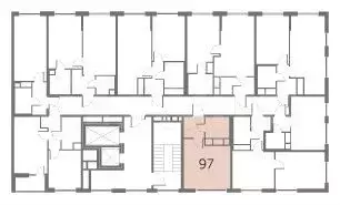 Квартира-студия, 25,3 м, 6/10 эт. - Фото 1