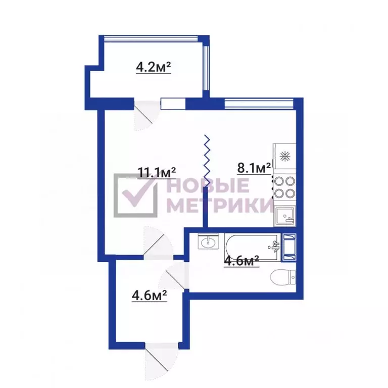 1-к кв. Санкт-Петербург ш. Суздальское, 24к3 (28.4 м) - Фото 2