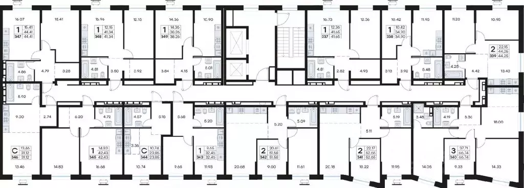 1-к кв. Приморский край, Владивосток Клуб 25 жилой комплекс, 1 (38.26 ... - Фото 2
