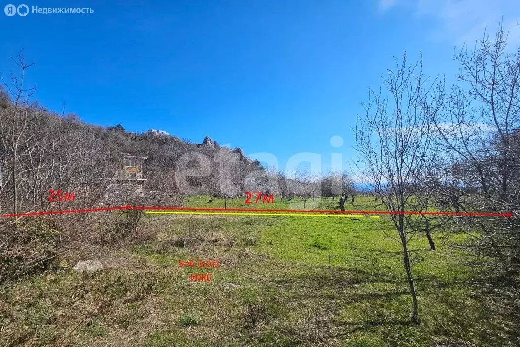 Участок в Республика Крым, муниципальный округ Ялта, посёлок ... - Фото 1