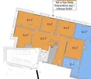 Офис в Москва Минская ул., 2Гк1 (113 м) - Фото 2
