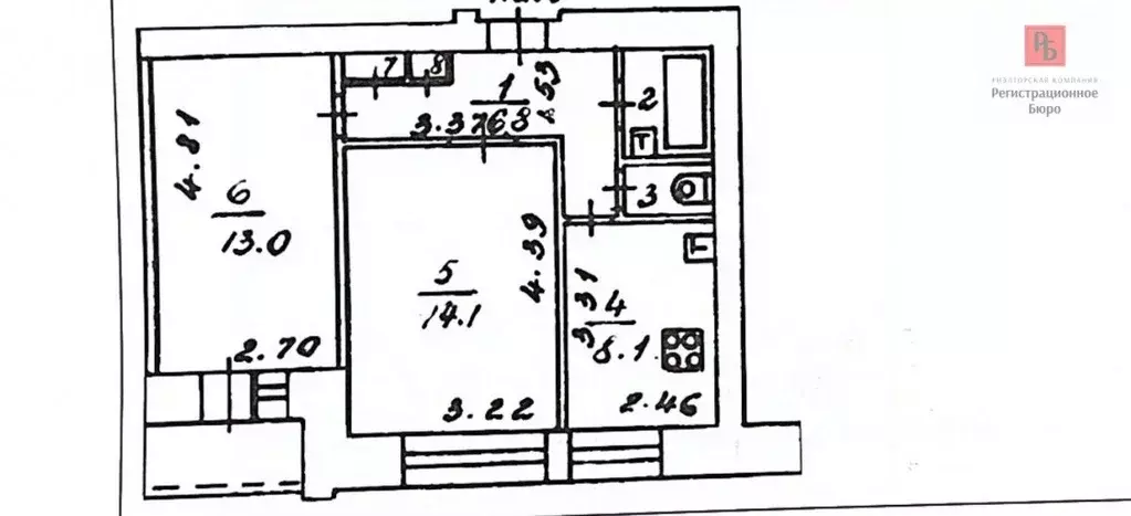 2-к кв. Кировская область, Киров ул. Воровского, 102 (46.7 м) - Фото 1