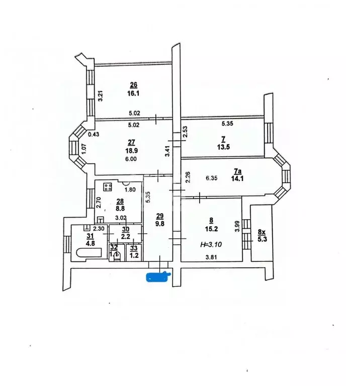 5-к кв. Ростовская область, Ростов-на-Дону ул. Мечникова, 136 (110.0 ... - Фото 1