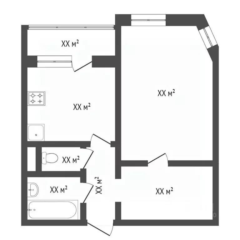 1-к кв. Тюменская область, Тюмень ул. Пермякова, 70к1 (40.0 м) - Фото 2